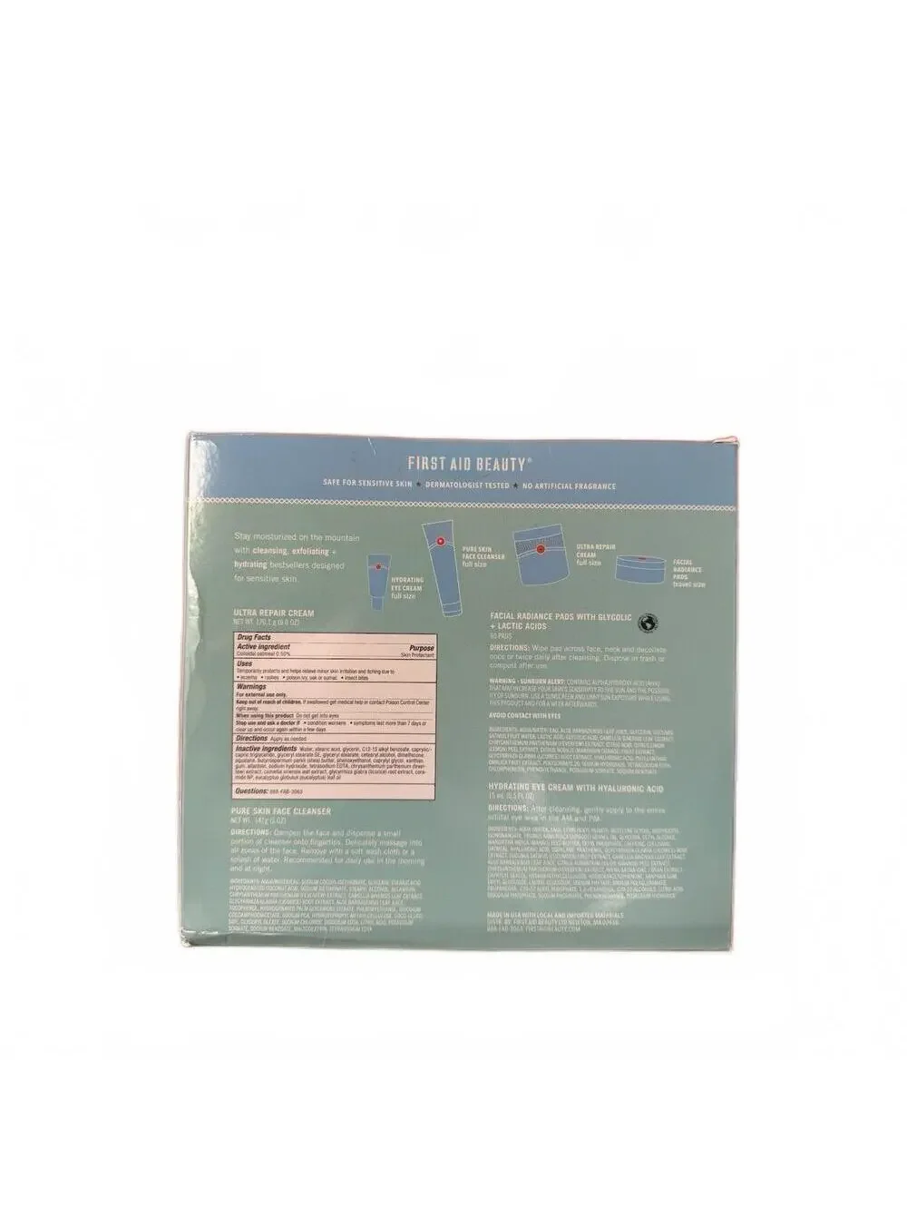 First Aid Beauty Moisturized On the Mountain 4 Piece Set New in Box